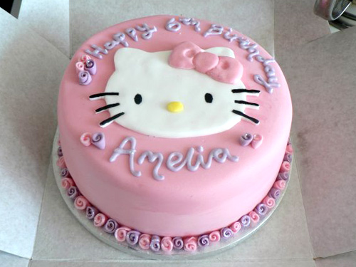 Hello Kitty Birthday Cake - Cakey Goodness