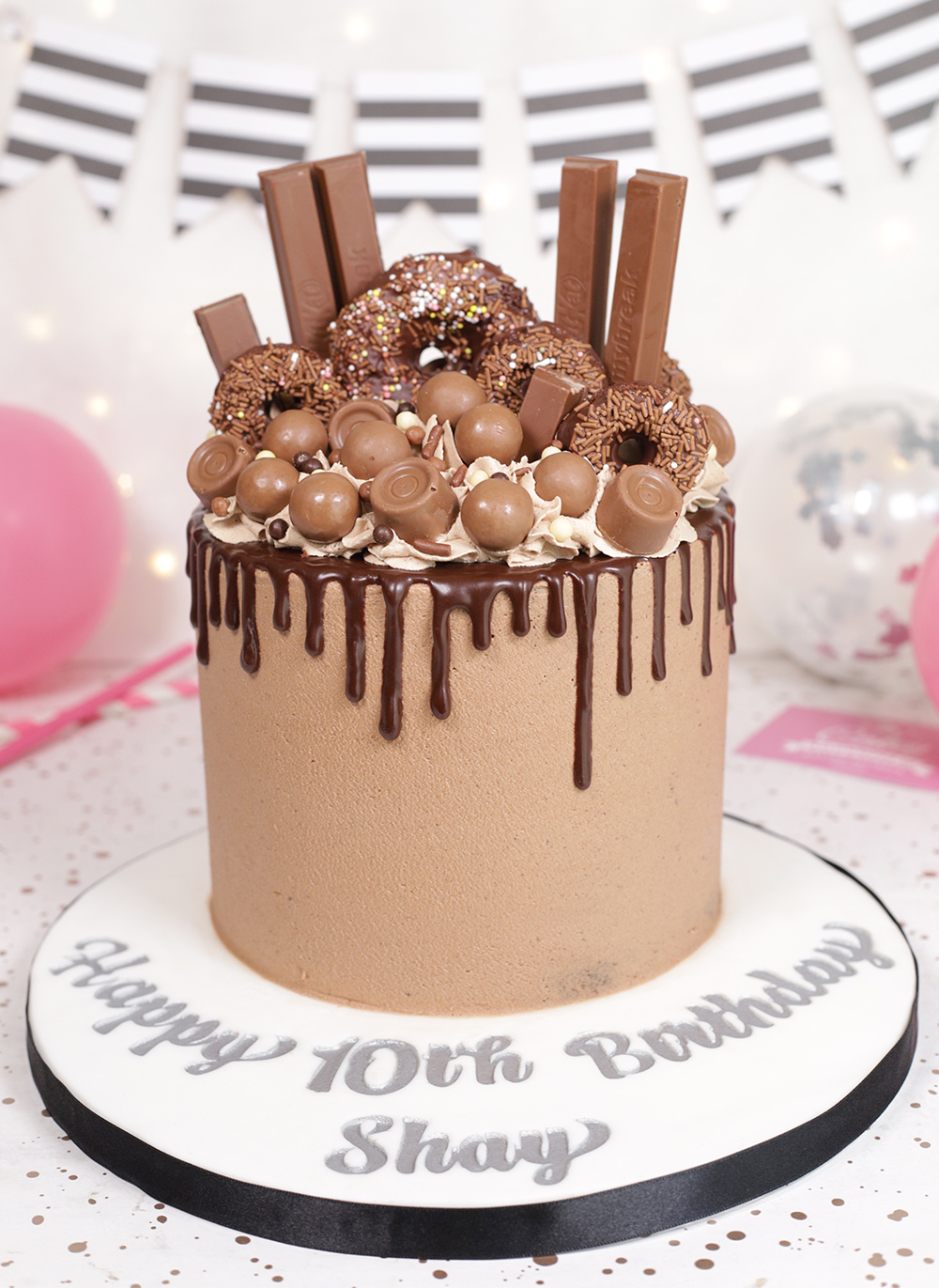 Chocolate Treats drip cake - Cakey Goodness