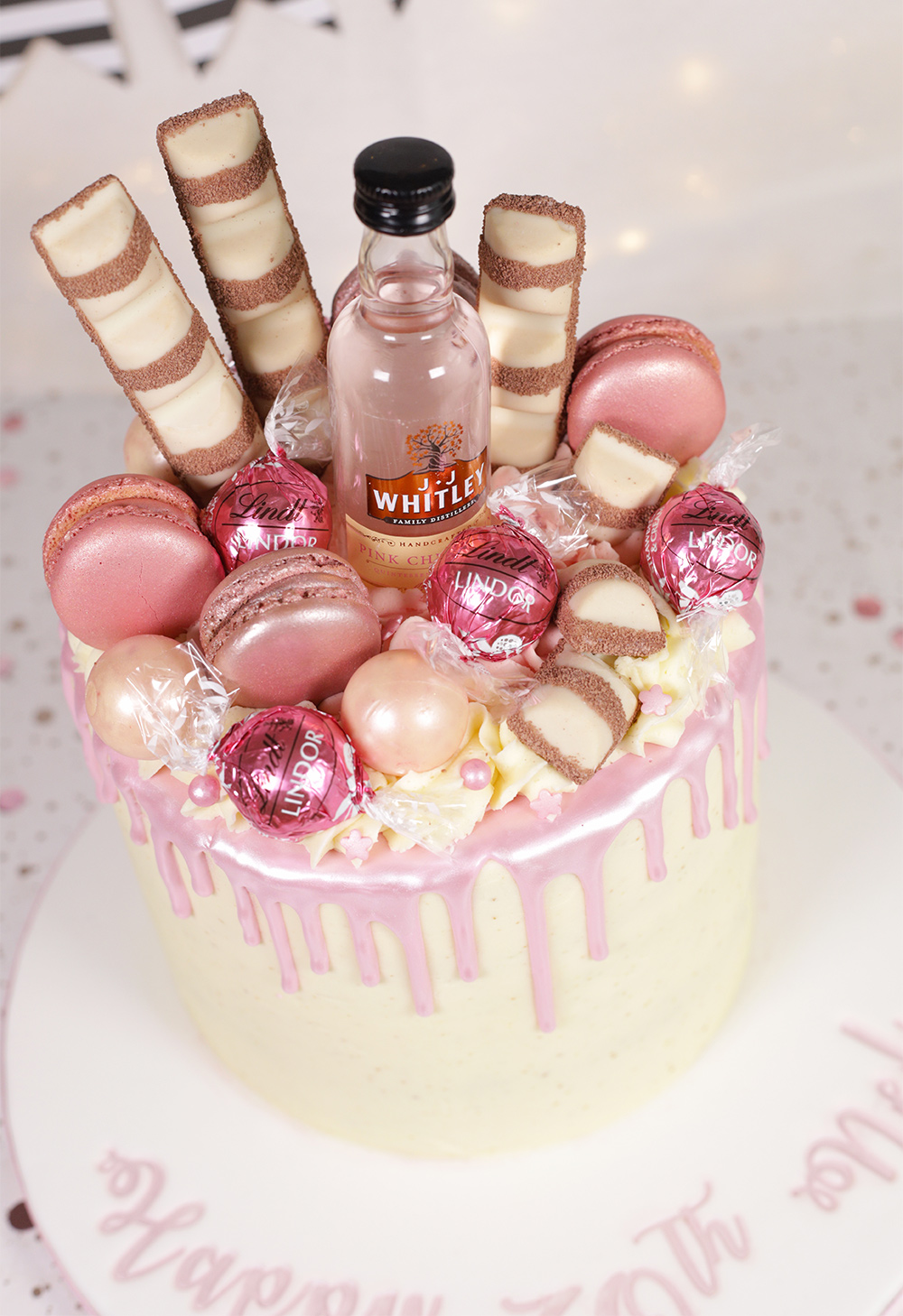 Pink Drip 30th Birthday Cake - Cakey Goodness