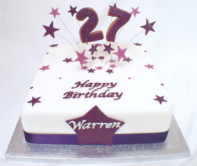 27th Birthday Cake - Cakey Goodness