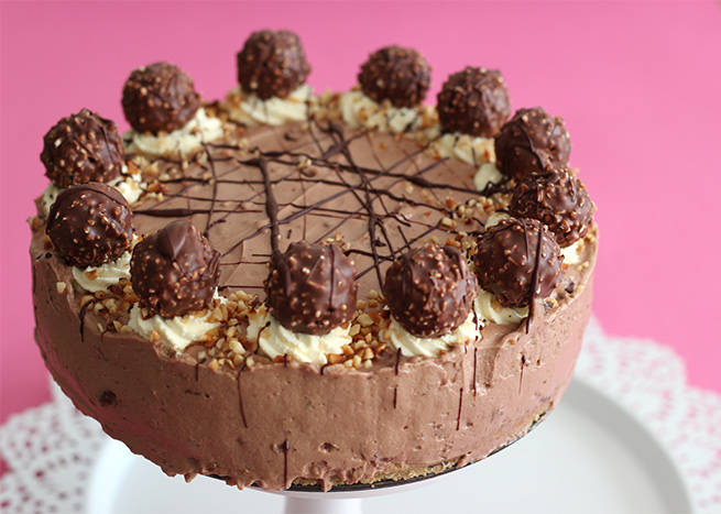 Ferrero-Rocher-Cheesecake