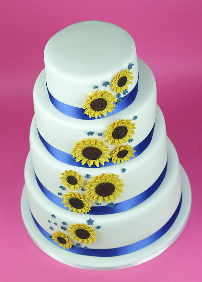 Sunflowers-Wedding-Cake