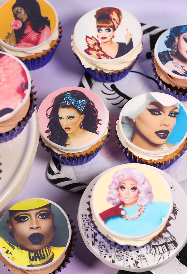 RuPaul Drag Race TV Show Themed 12 x Edible Cup Cake Cupcake Toppers 