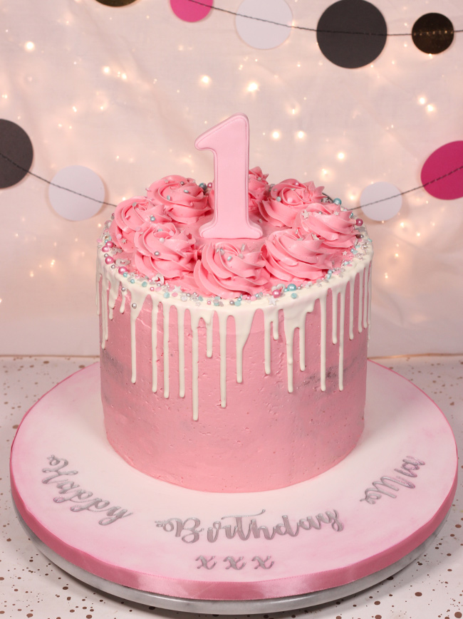 Pretty pink cupcake cake - Decorated Cake by Steel Penny - CakesDecor