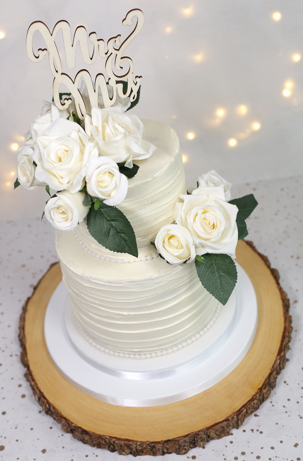 Ribbon Buttercream Wedding Cake – Joconde Cakes & Sweets