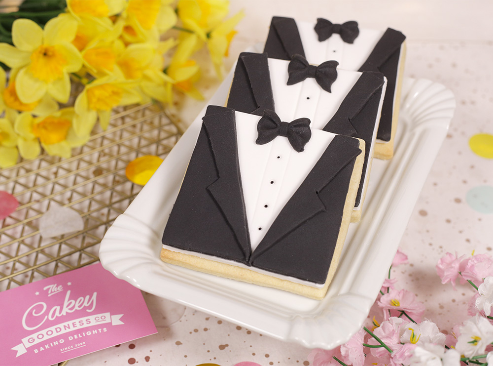 tuxedo wedding dress cake