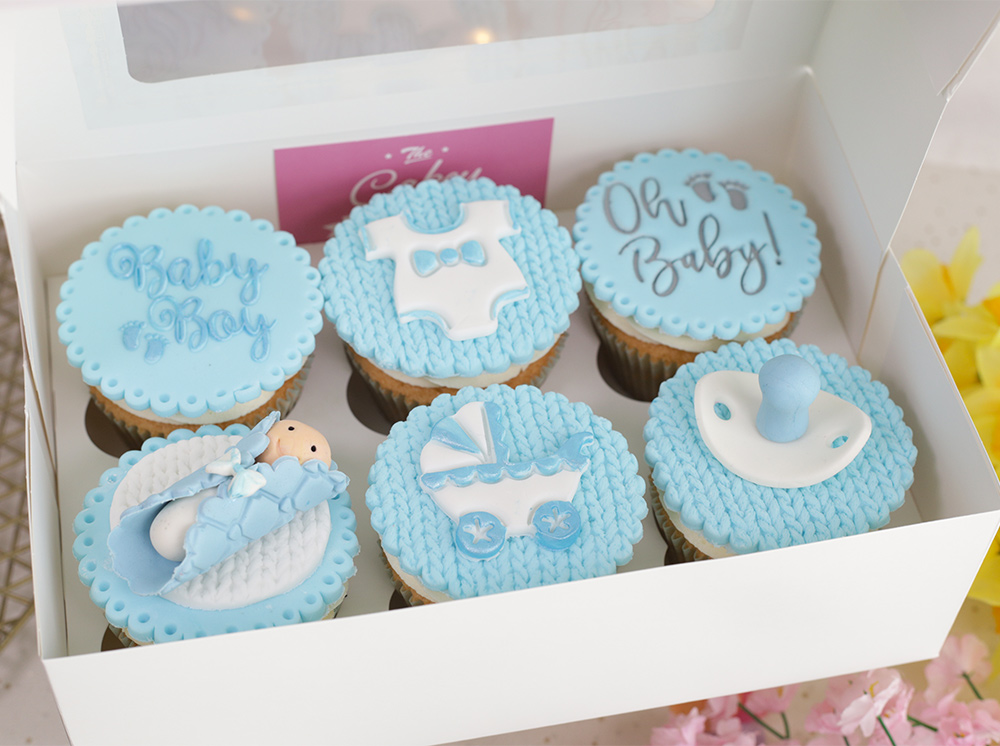 Baby Boy shower cupcakes - Cakey