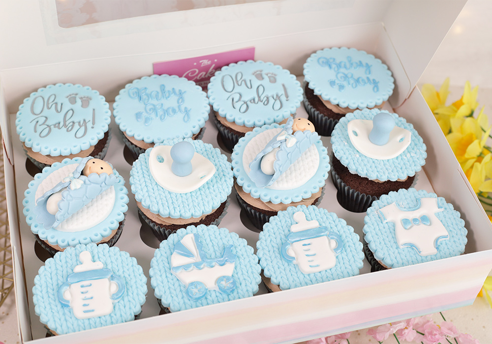 Baby Boy shower cupcakes - Cakey