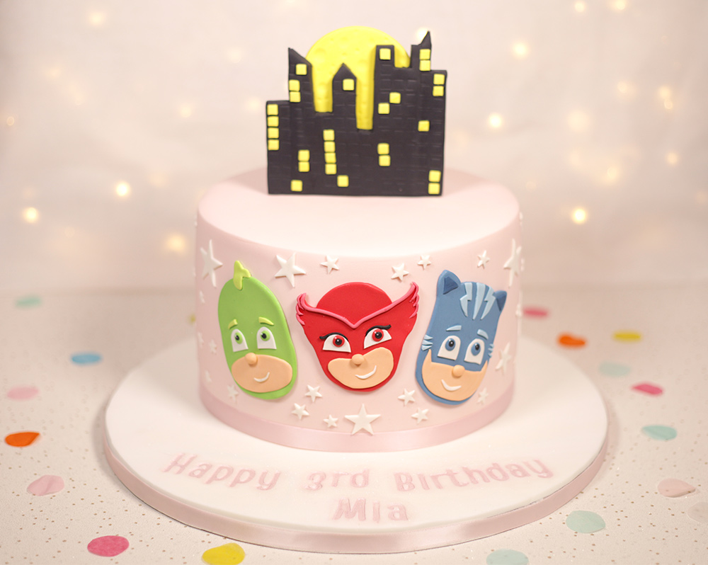 PJ MASKS BUTTERCREAM CAKE AND CUPCAKES  YouTube