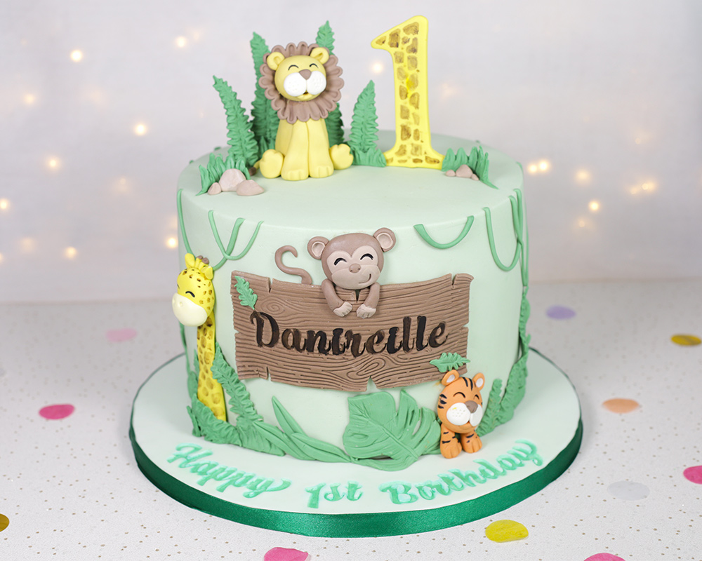 one layer safari cake