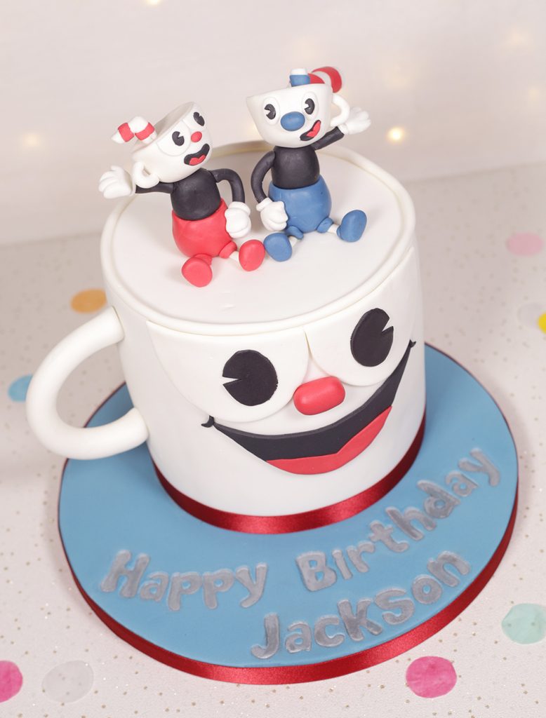 Cuphead & Mugman Inspired Cake - Cakey Goodness