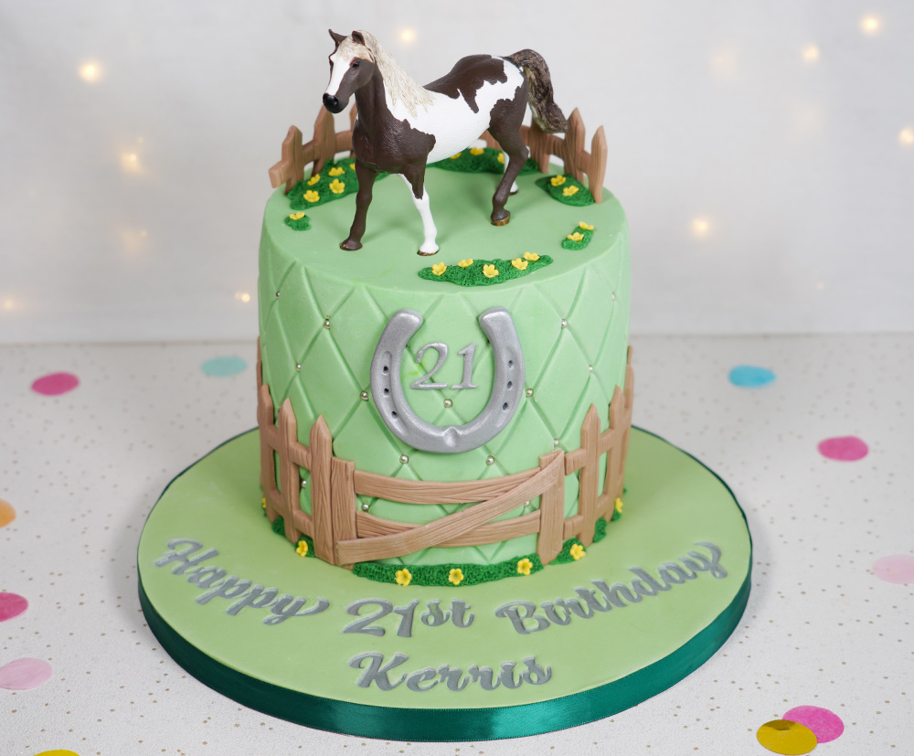 Order Online Little Horse Themed Birthday Cake For Your Children | Order  Quick Delivery | The French Cake Company